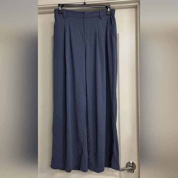 HALARA Pants - HALARA Navy Wide-Leg Lounge Pants